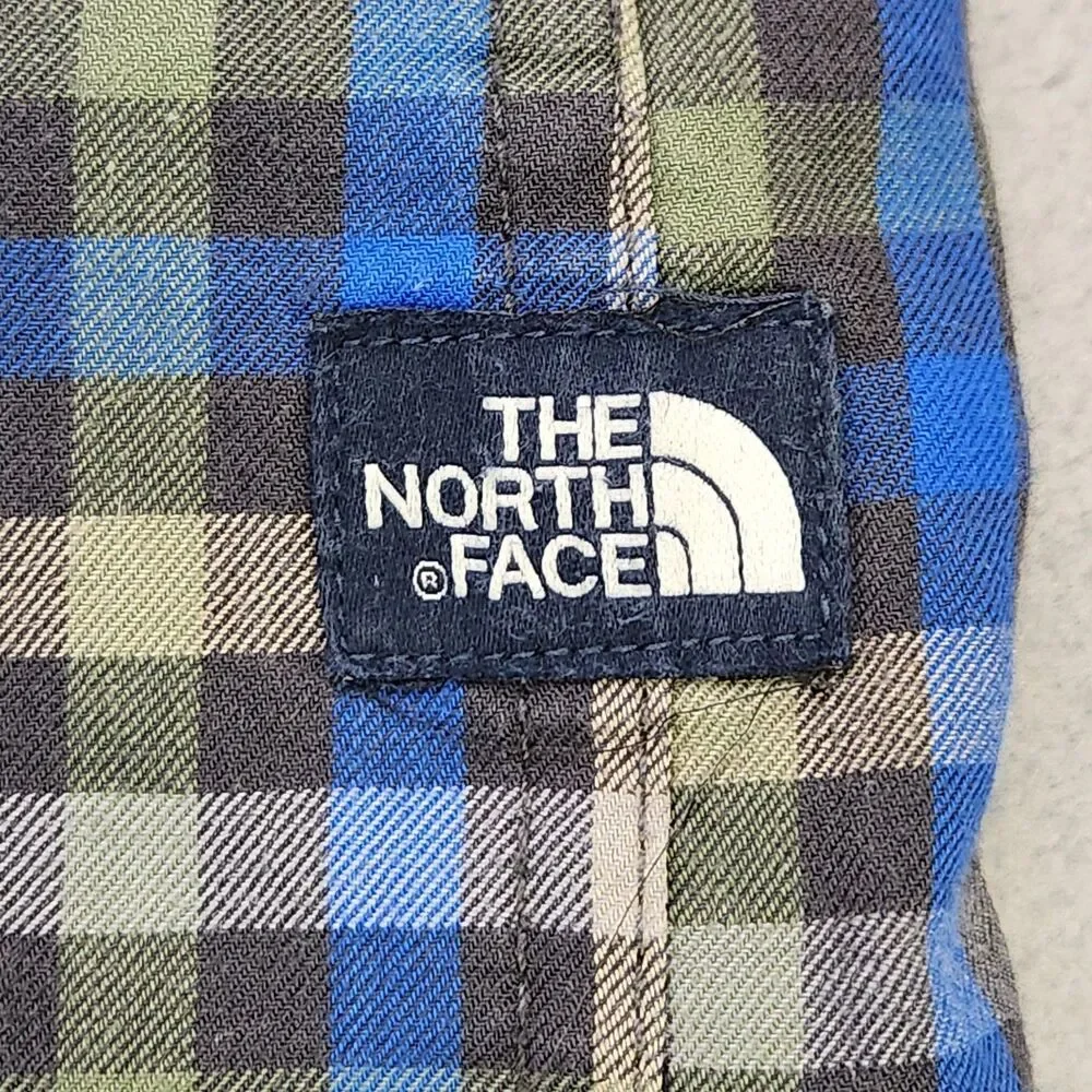 The North Face Button Up Shirt Mens 2XL Long Sleeve Check Outdoor Hiking Camping